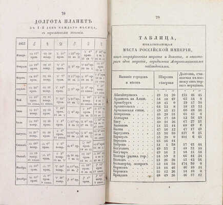 Месяцослов на 1833 год. СПб.: При Императорской Академии наук, [1832].